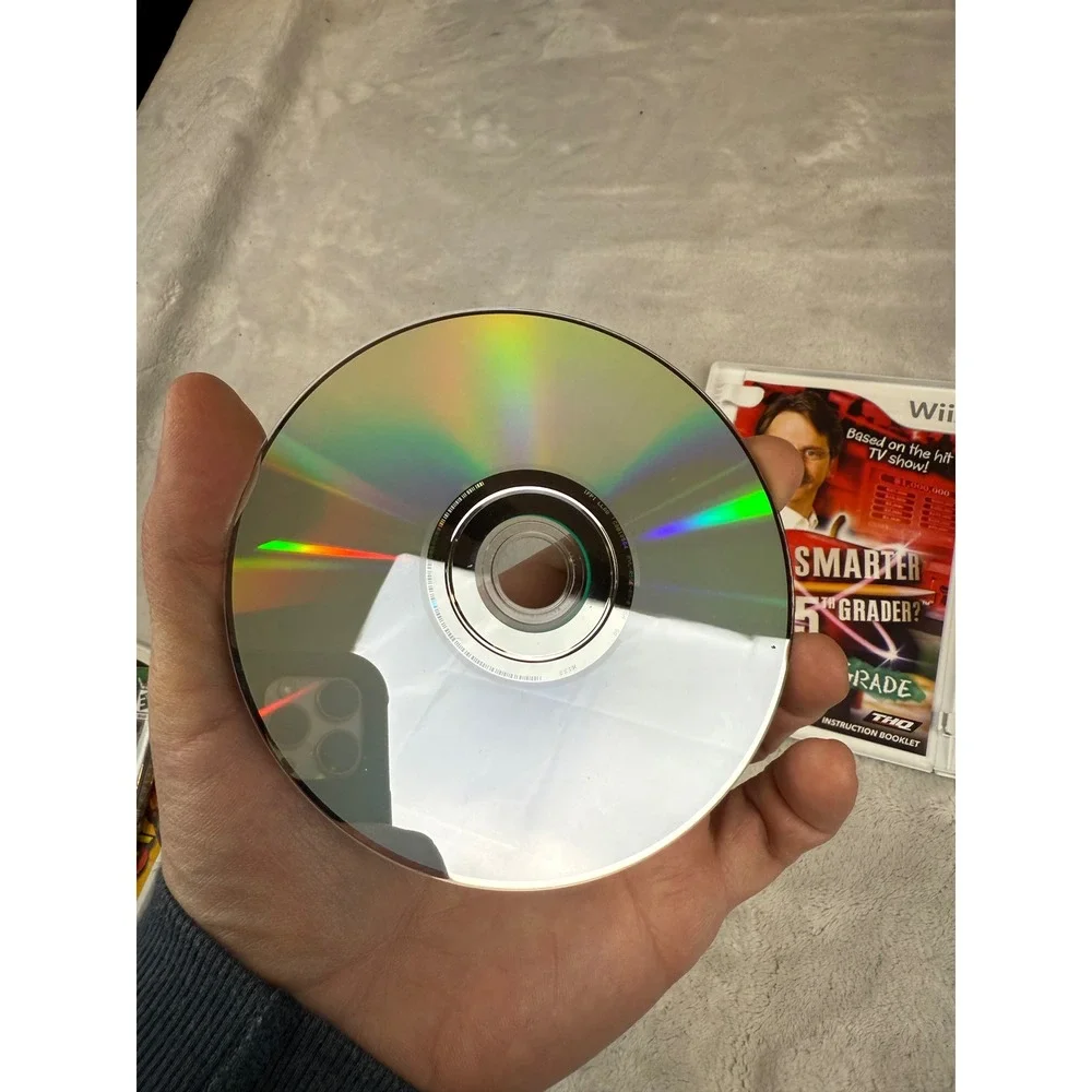 Nintendo Wii Game Lot Nerf N-Strike and Are You Smarter Than a 5th Grader Bundle